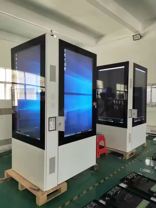 49 55 65 инча на открито Ag Ar Glass 4K двустранна цифрова табела с 4G