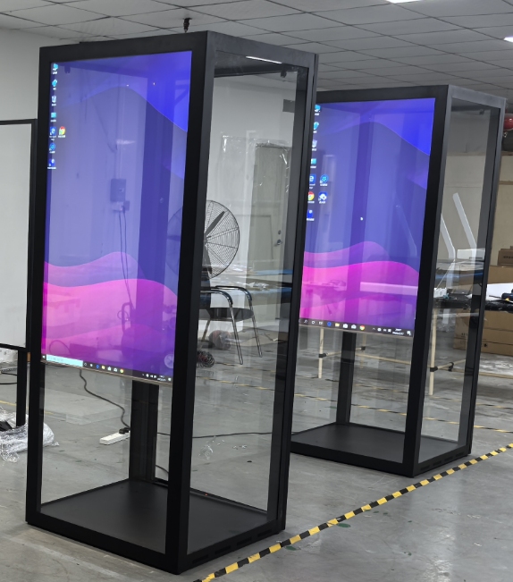 55 инчов докосване прозрачна витрина на дисплея на екрана OLED