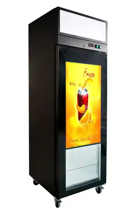 Персонализирана полупрозрачна цифрова LCD екранна врата на хладилника